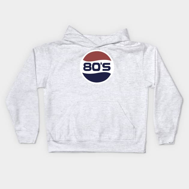 Retro logo for nostalgic 70s and 80s style Kids Hoodie by DaveLeonardo